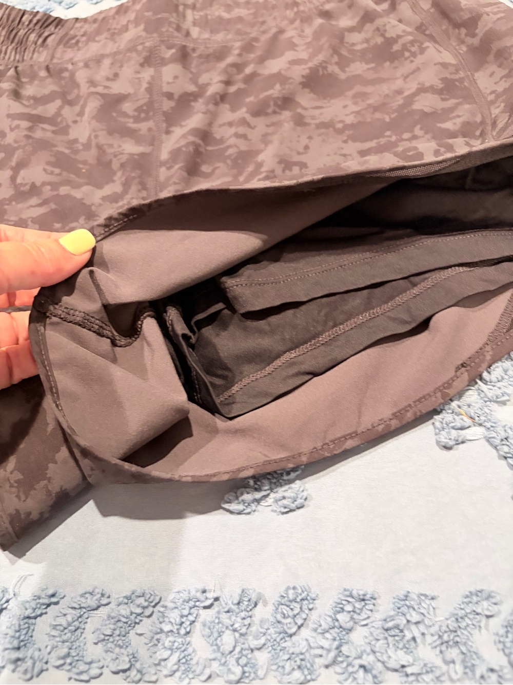 Women’s Black Camouflage Running Shorts - Picture 5 of 6